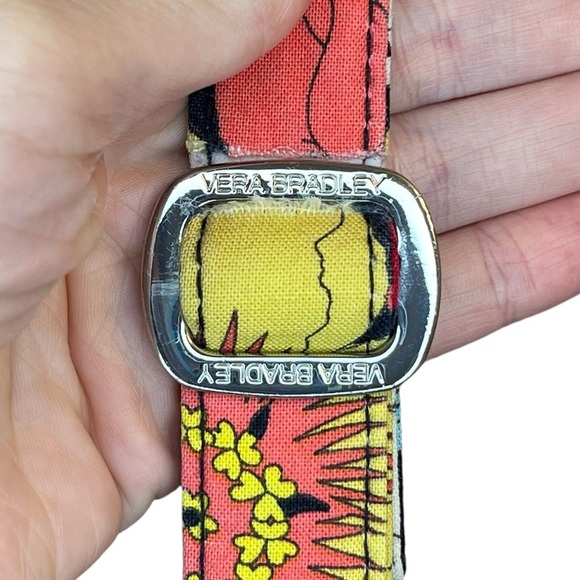 Vera Bradley *RETIRED PRINT* Happy Snails Saddle Up Silver Ring Floral Bag Purse - Picture 6 of 12